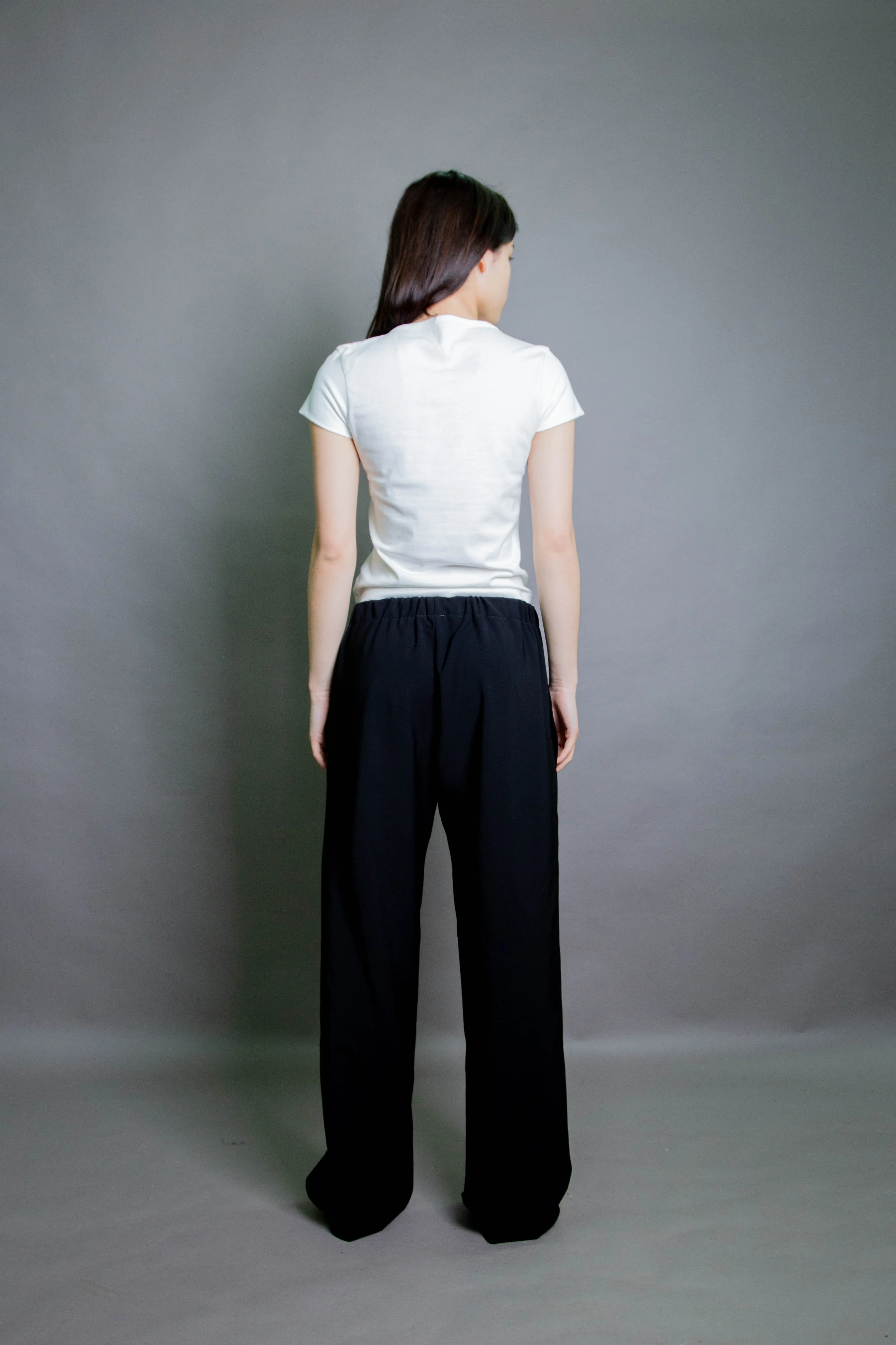 Duo Trouser - Black Stretch Wool (PO)