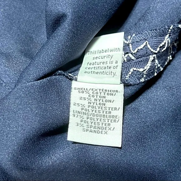 DVF Diane Von Furstenberg Lace Pencil Skirt, Color Navy Blue/ White, Siam 6