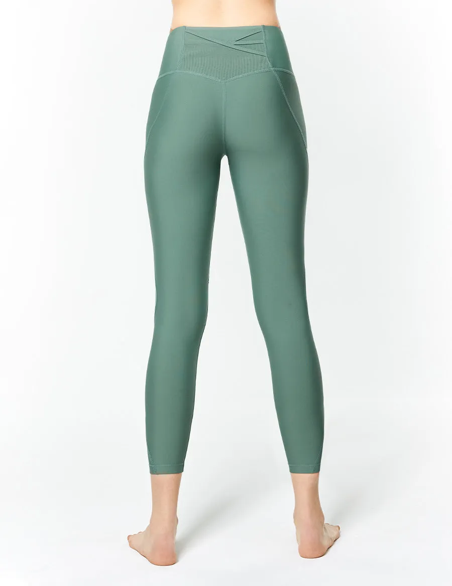 easyoga LA-VEDA Chummy Core Tights2 - G05 Bean Green