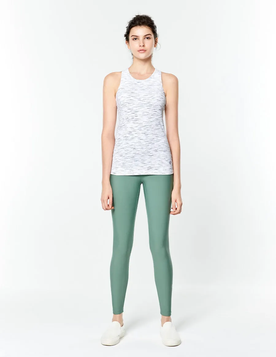 easyoga LA-VEDA Chummy Core Tights2 - G05 Bean Green