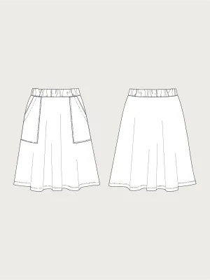 ELASTIC WAIST SKIRT mini PATTERN -- The Assembly Line Patterns