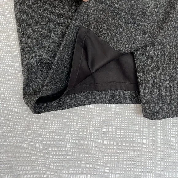 Elie Tahari Wool Tweed Pencil Skirt Wool Sophisticated Academia Brown Equestrian