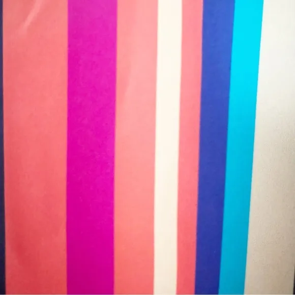 Eloquii Bright Stripes Neoprene Pencil Skirt