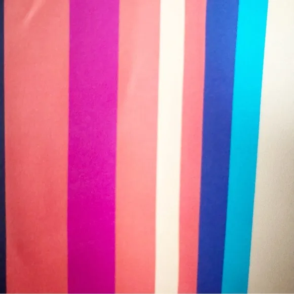 Eloquii Bright Stripes Neoprene Pencil Skirt