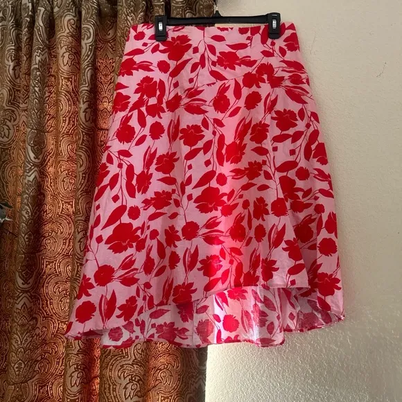 Eloquii NWT High-Low Floral Skirt