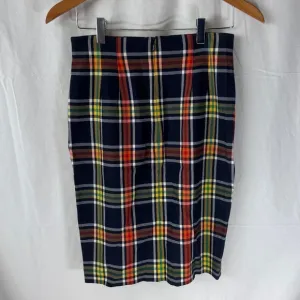 Emanuel Emanuel Ungaro Plaid Pencil Skirt Sz 10