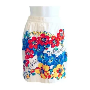 Escada Floral Pencil Skirt