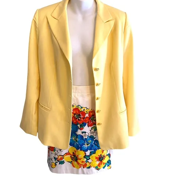 Escada Floral Pencil Skirt
