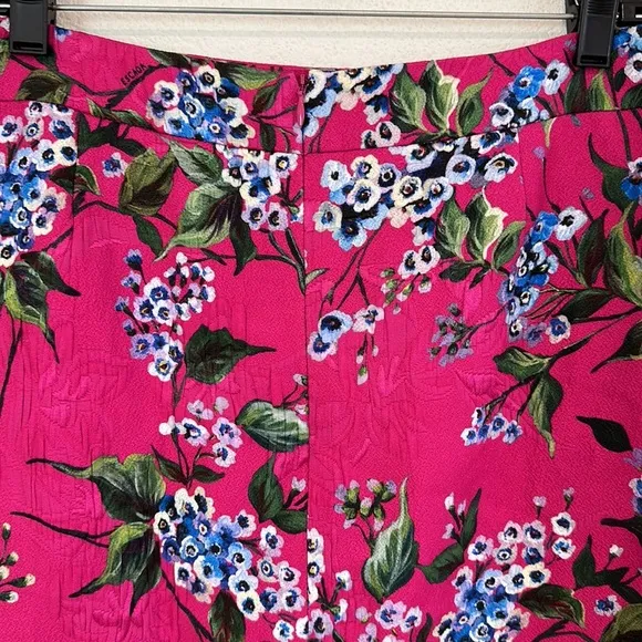 Escada Floral Pink Knee Length Skirt