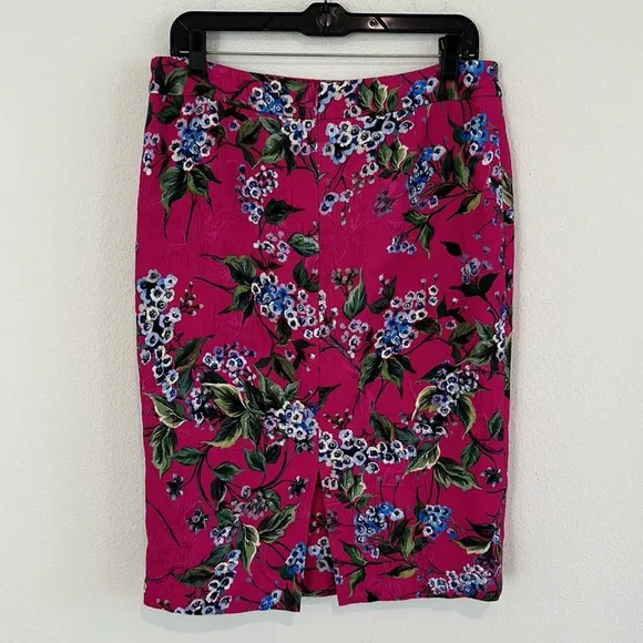 Escada Floral Pink Knee Length Skirt