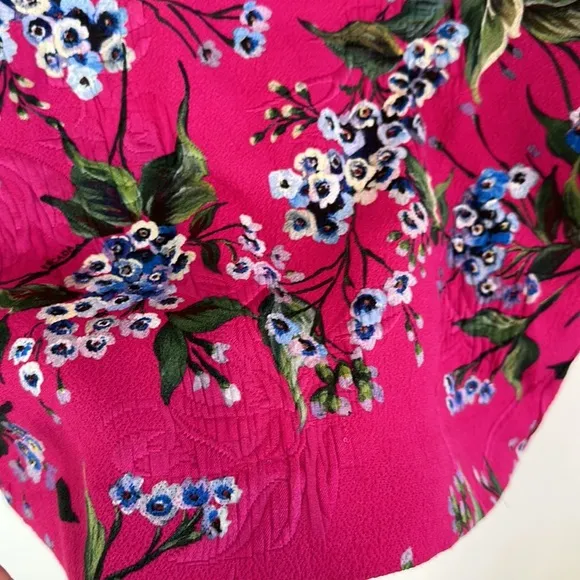 Escada Floral Pink Knee Length Skirt
