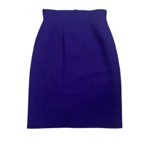 Escada wool purple pencil skirt size 40 lined office career