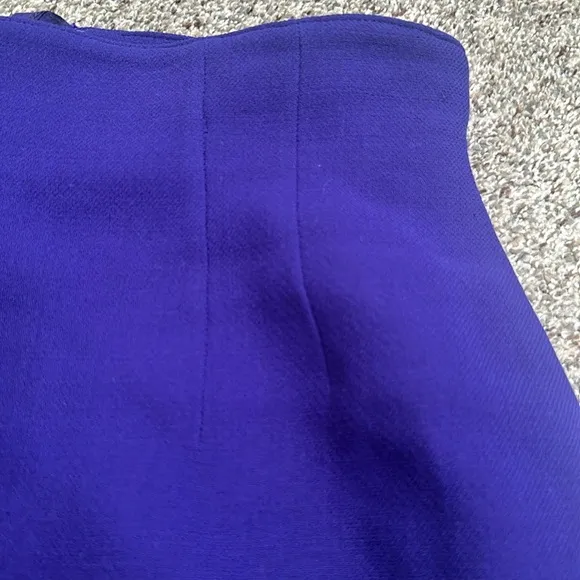 Escada wool purple pencil skirt size 40 lined office career