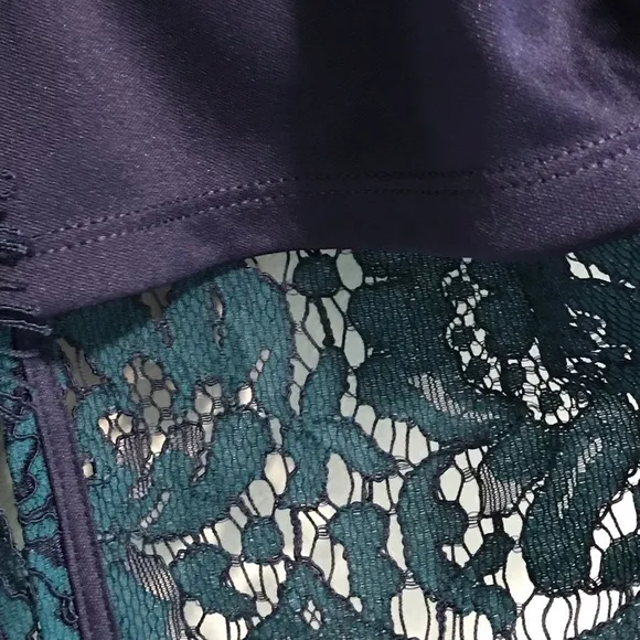 EUC Banana Republic Teal Navy Lace Pencil Skirt