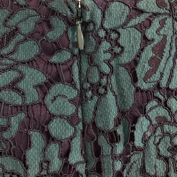 EUC Banana Republic Teal Navy Lace Pencil Skirt