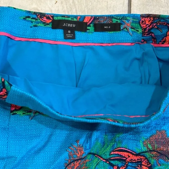 EUC J Crew woven lobster 🦞 pencil skirt