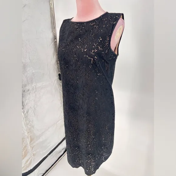 EUC Loft Eyelet Sheath Dress