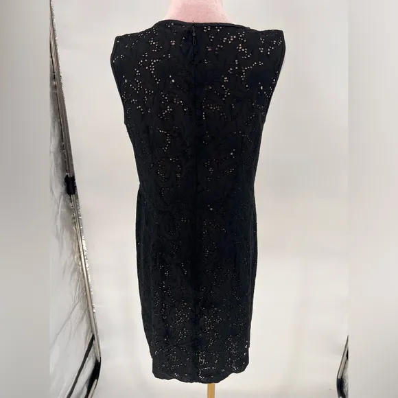 EUC Loft Eyelet Sheath Dress