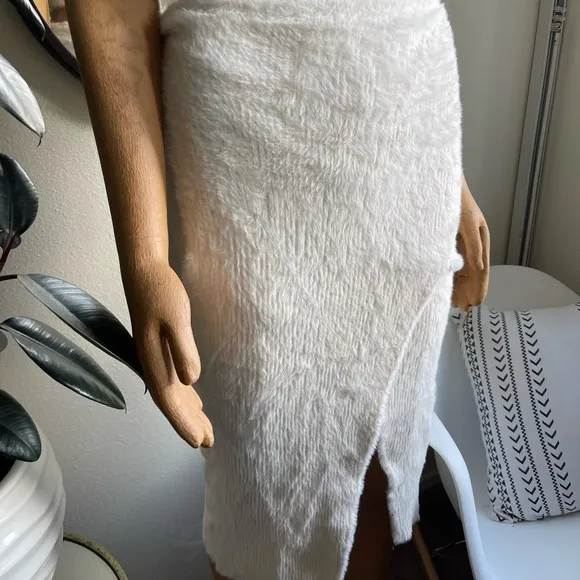 Express NWT Fuzzy Fur Sweater Pencil Skirt with matching top