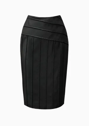 Faux Leather Pencil Skirt