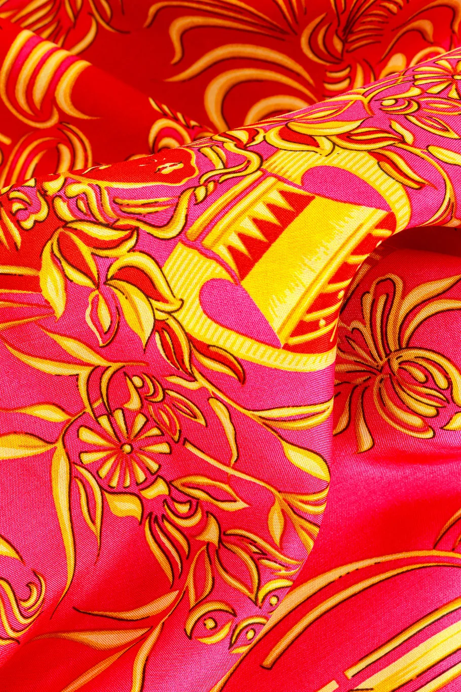 Filigree Greek Key Print Blouse