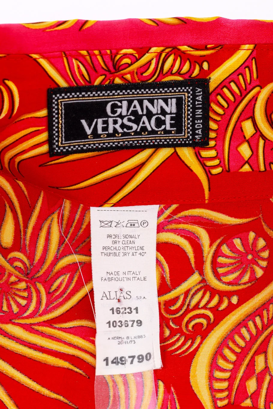 Filigree Greek Key Print Blouse