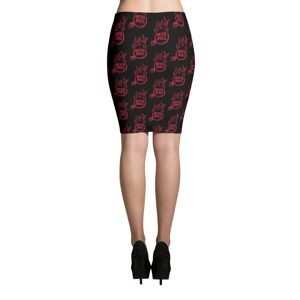 Flamedrop Dangerous Pencil Skirt