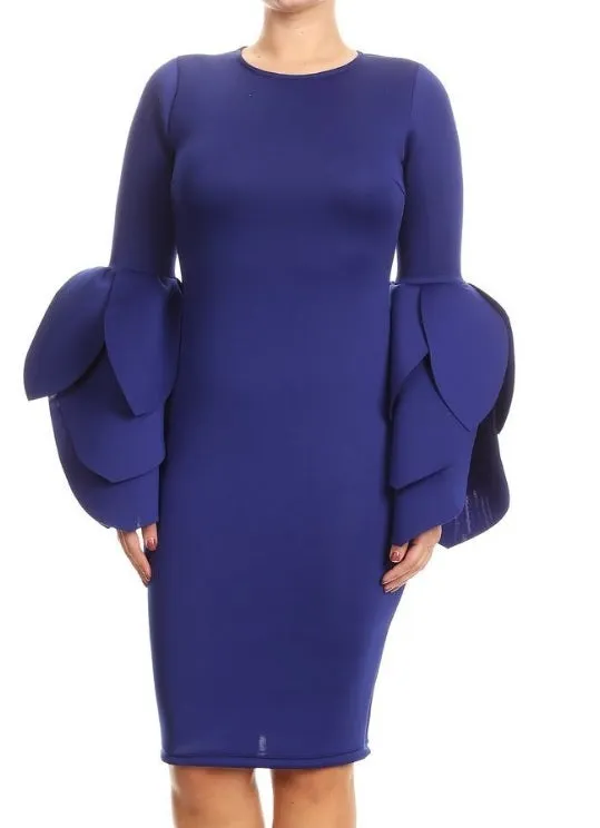Flounce Sheath Dress