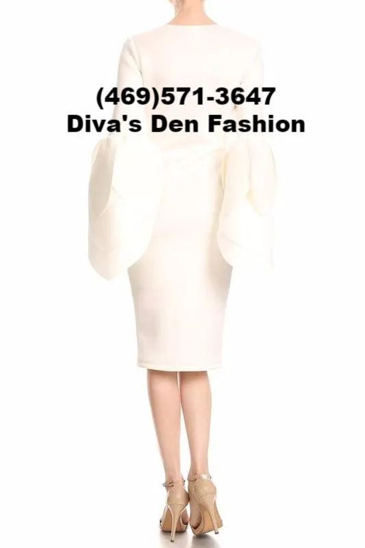 Flounce Sheath Dress