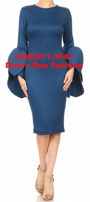 Flounce Sheath Dress