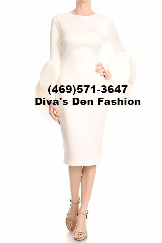 Flounce Sheath Dress