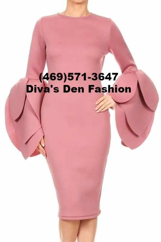 Flounce Sheath Dress