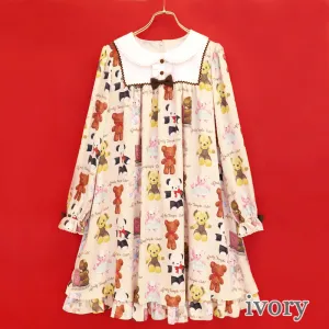 Fluffy Bears A Line Dress