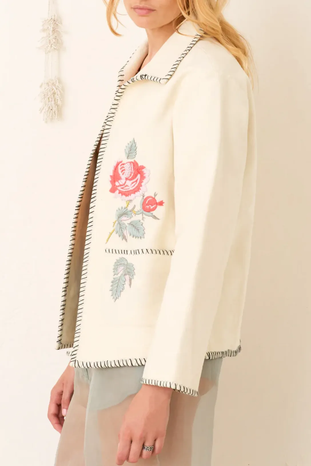 Francis Rose Romance Jacket | White Rose