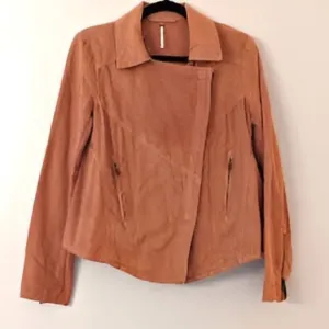 Free People Moto Asymmetrical Zipper Jacket |Small