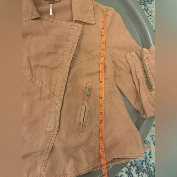 Free People Moto Asymmetrical Zipper Jacket |Small