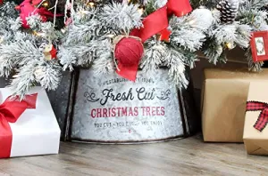 Galvanized Metal Christmas Tree Collar (Case of 4)
