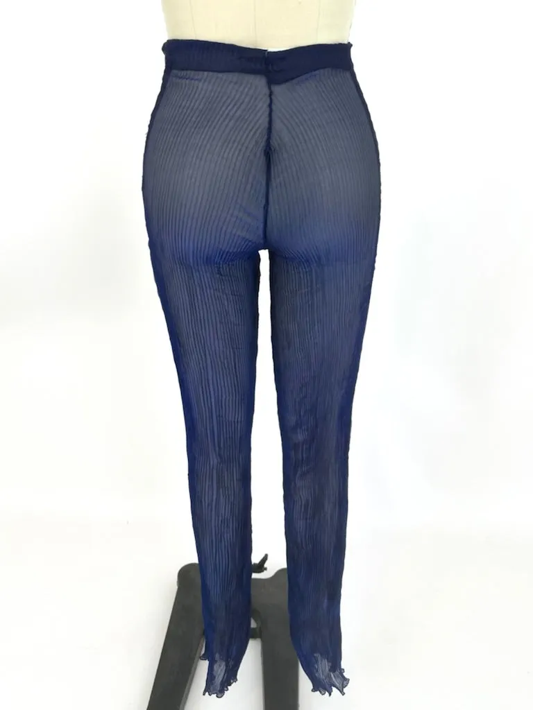 Gigli Plissé Sheer Pants