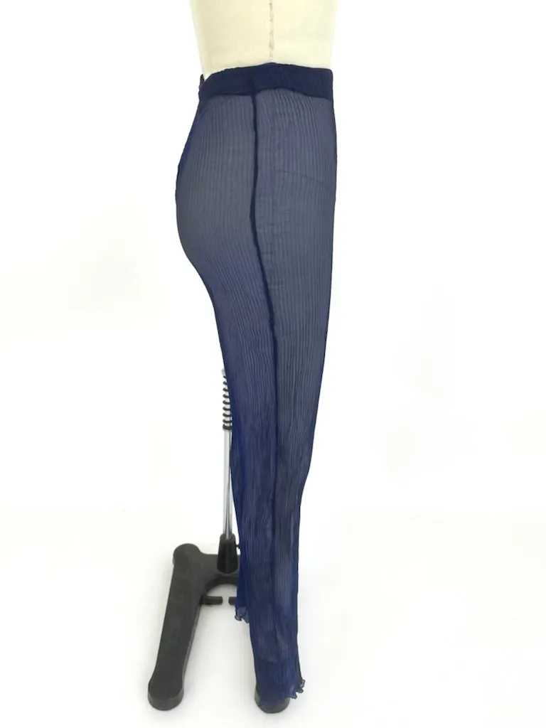 Gigli Plissé Sheer Pants