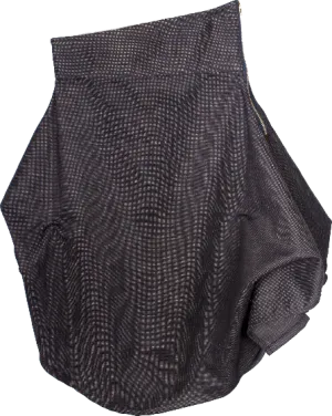 Girls Long Draped Adjustable Length Mid Weight Butoh Blue Scala  Skirt
