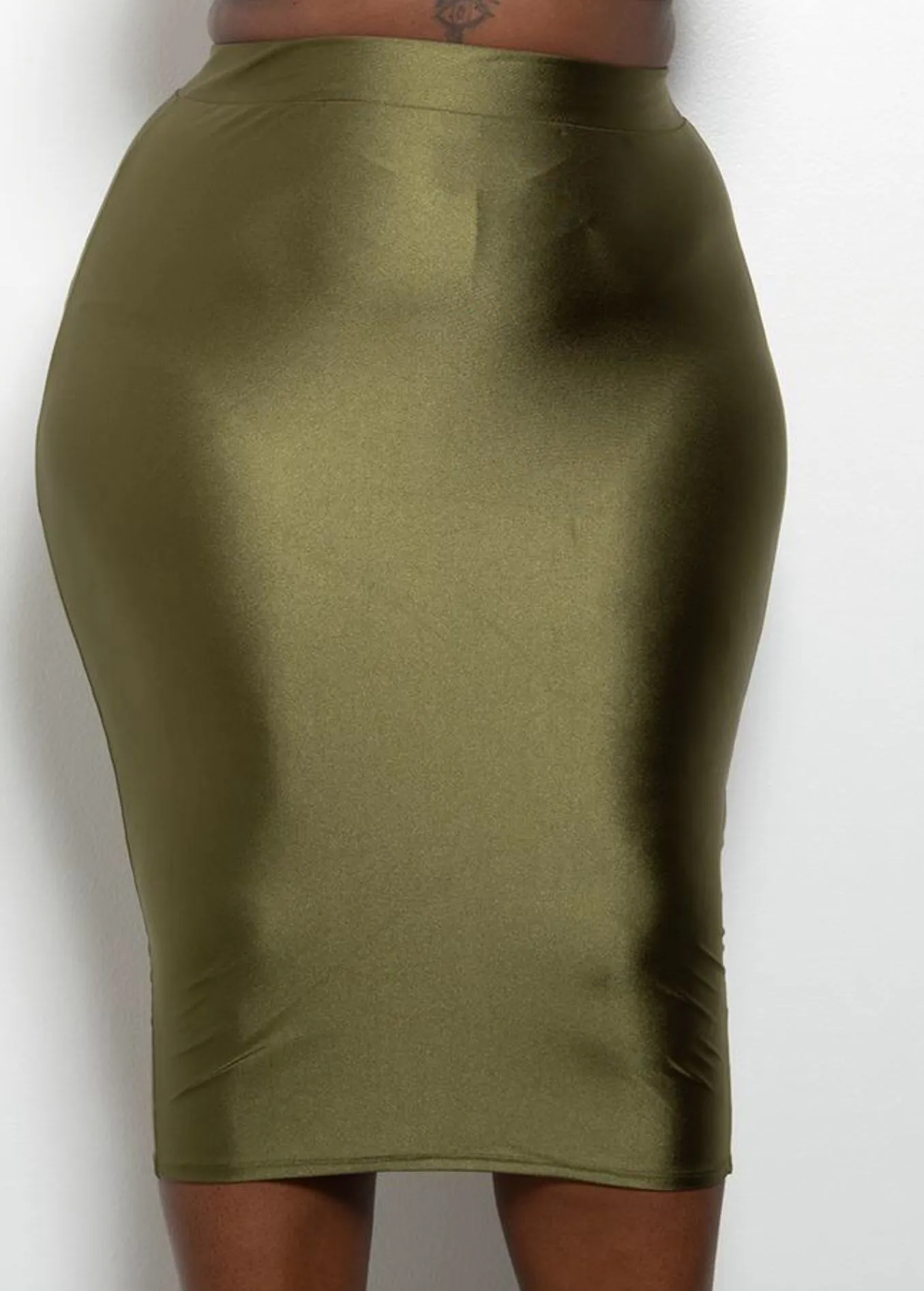 Glove Midi Pencil Skirt