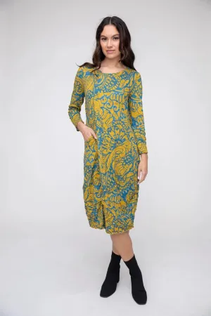 Gold Crinkle Dress