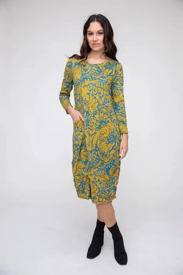 Gold Crinkle Dress