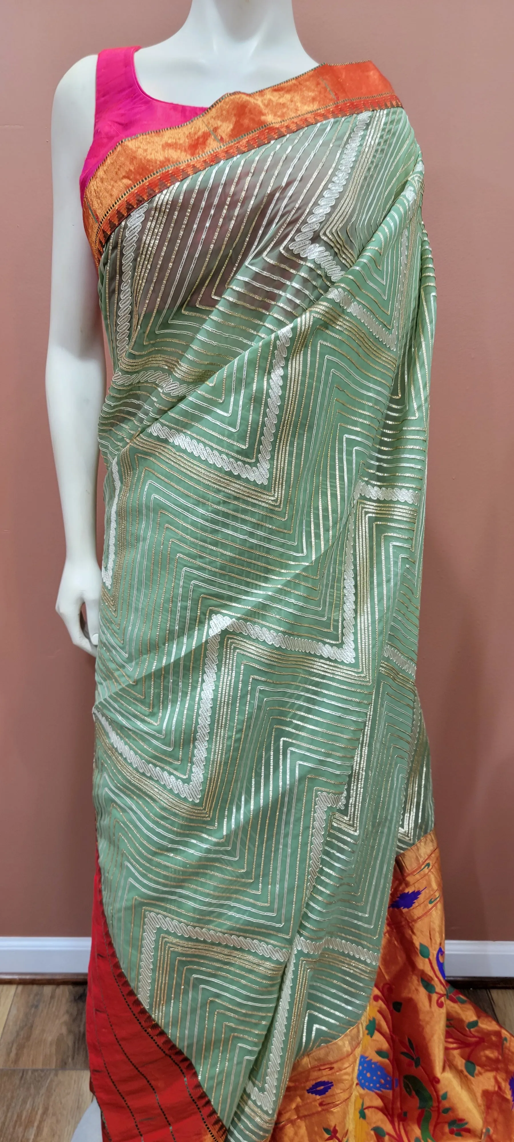 GottaPatti Fusion Silk Saree Collection