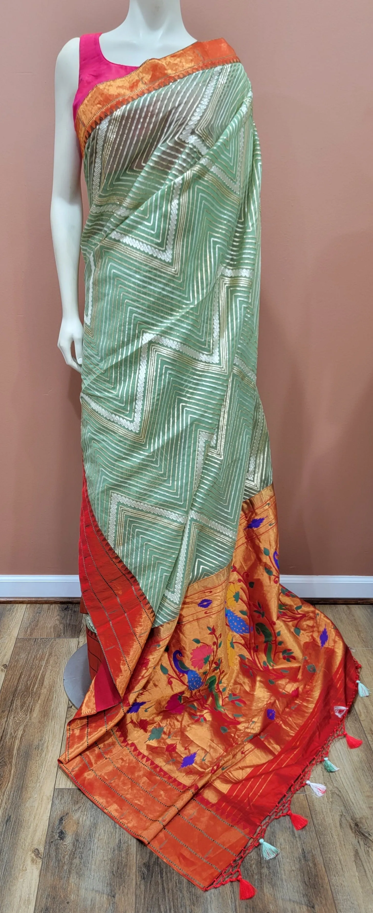 GottaPatti Fusion Silk Saree Collection