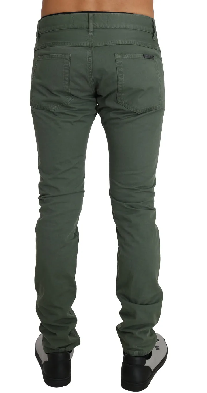 Green Cotton 14GOLD Logo Regular Jeans Pants