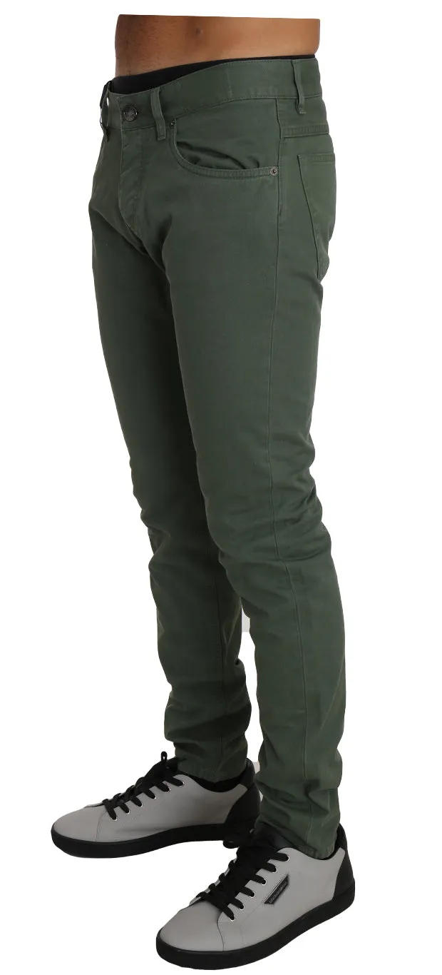Green Cotton 14GOLD Logo Regular Jeans Pants