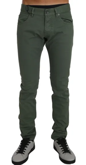 Green Cotton 14GOLD Logo Regular Jeans Pants