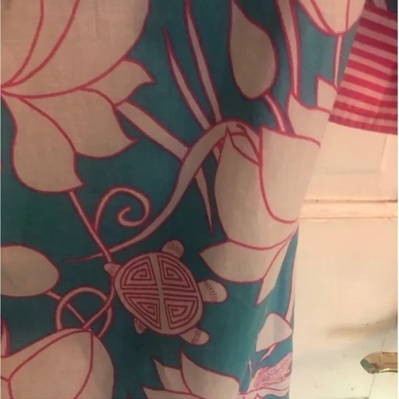 Gretchen Scott Design Dress Floral Sheath in Blue and Pink