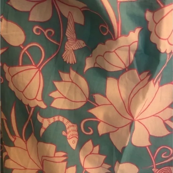 Gretchen Scott Design Dress Floral Sheath in Blue and Pink